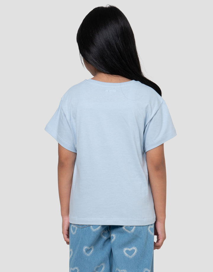 Little M Foil Heart Kaos Anak Perempuan