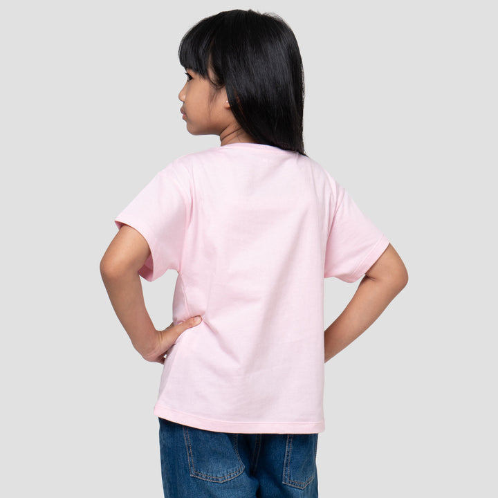 Little M Foil Cat Kaos Anak Perempuan