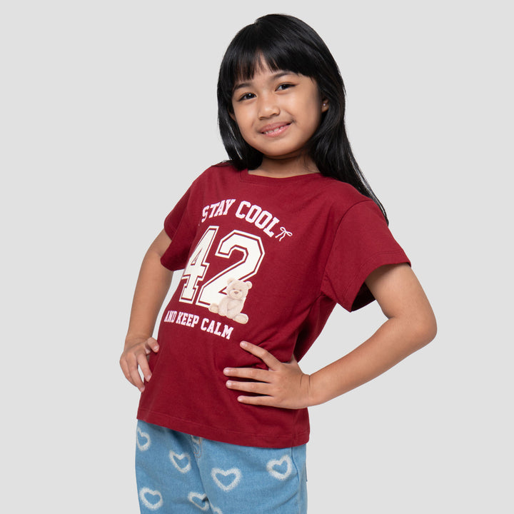 Little M Number Kaos Anak Perempuan