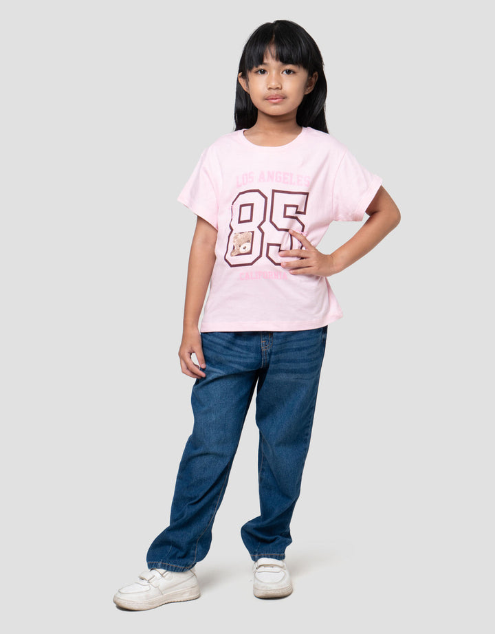 Little M Ki Simply Number Kaos Anak Perempuan