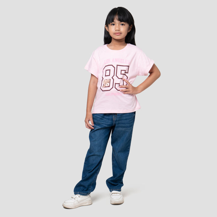 Little M Ki Simply Number Kaos Anak Perempuan