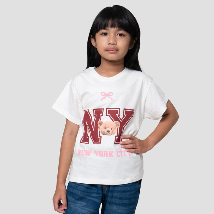 Little M Ny Bear Kaos Anak Perempuan