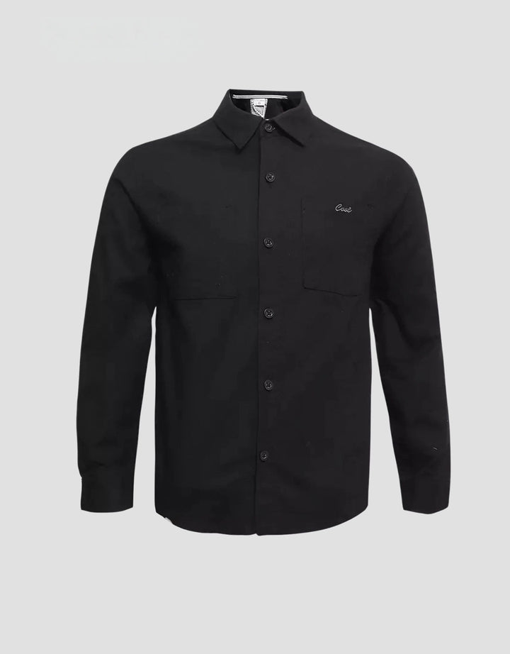 Cool Nyaman Kemeja Polos Anak Laki-laki