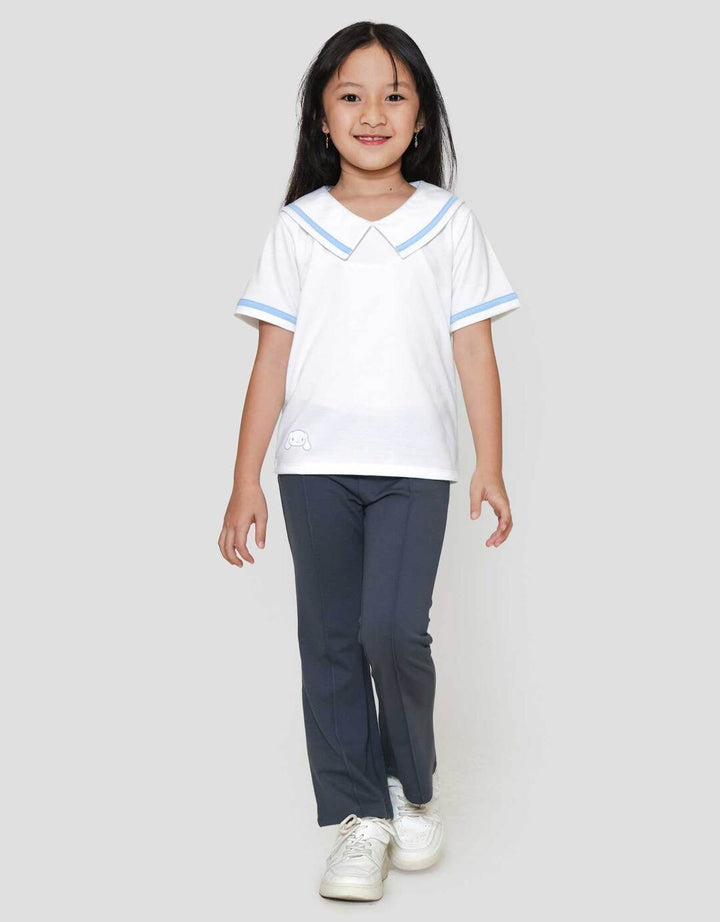 Character Cinnamoroll Sailor Collar Kaos Anak Perempuan