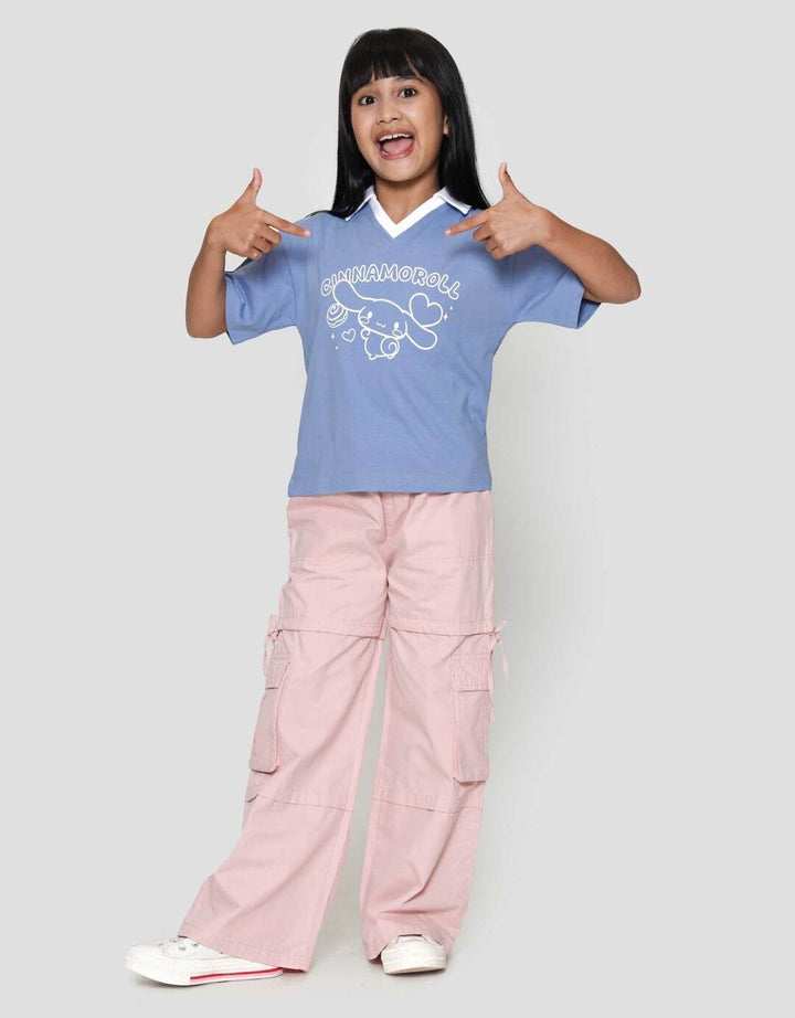 Character Cinnamoroll Collar Kaos Anak Perempuan