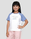 Character Cinnamoroll Raglan Kaos Anak Perempuan