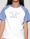 Character Cinnamoroll Raglan Kaos Anak Perempuan