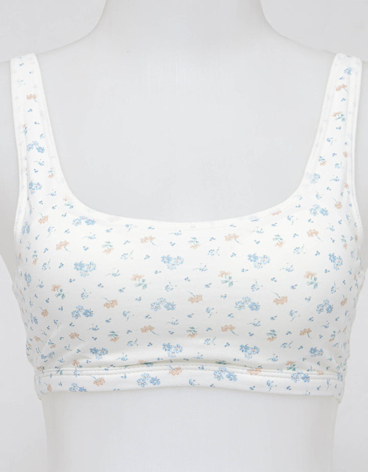 Nevada Mini Set Training Print Flower Bra Wanita