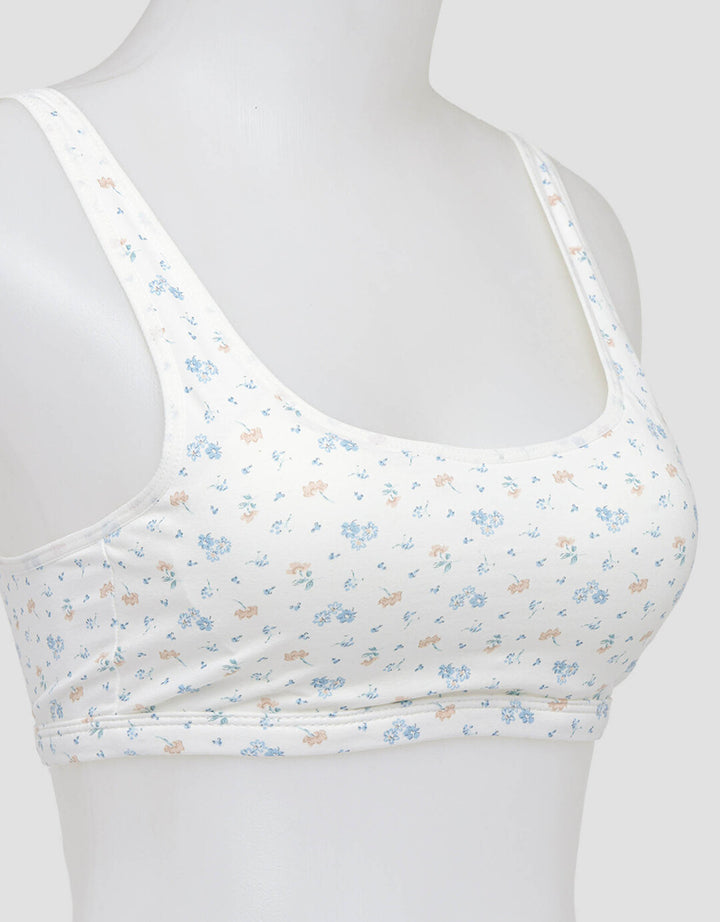 Nevada Mini Set Training Print Flower Bra Wanita