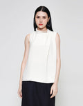 ZES Drappy Neck Blouse Wanita MPRWT016