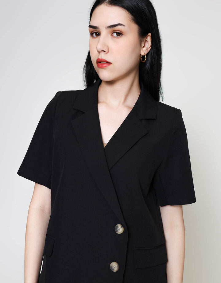 ZES Lengan Pendek Blazer Wanita MPROW004