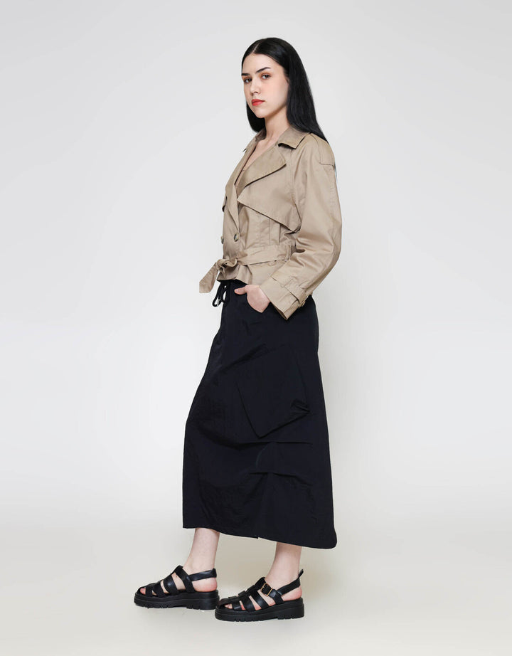 ZES Jaket Crop Wanita MPROW005