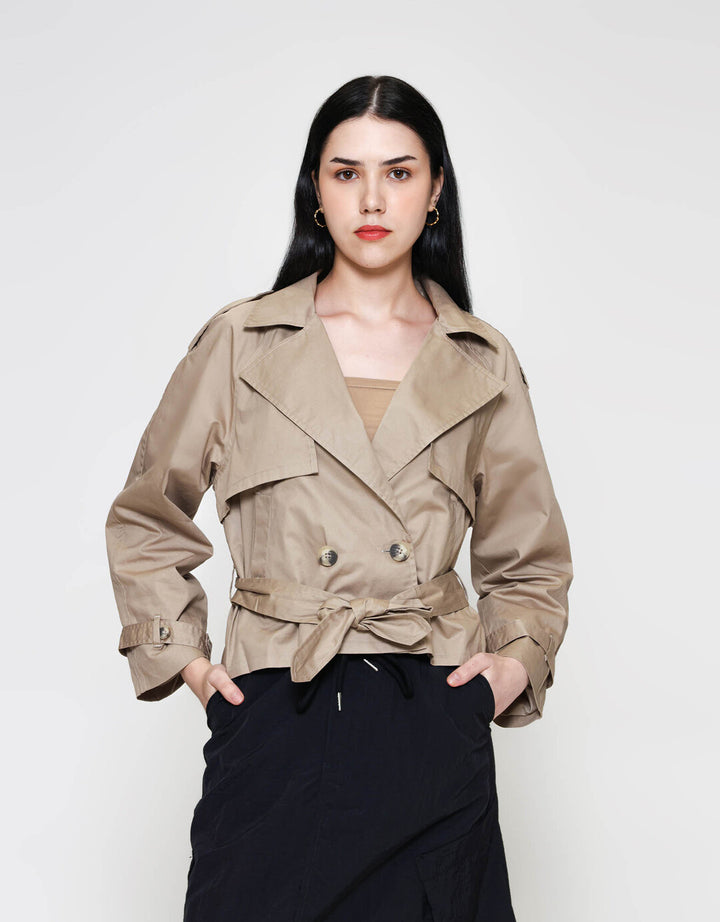 ZES Jaket Crop Wanita MPROW005