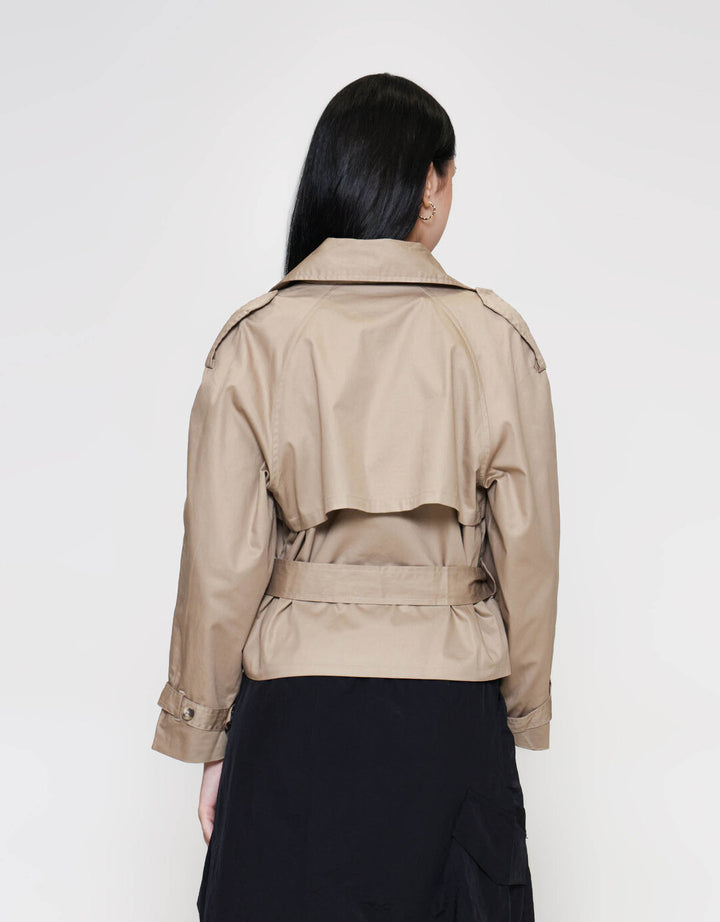ZES Jaket Crop Wanita MPROW005