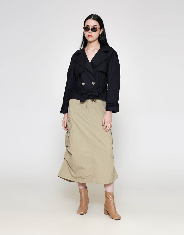 ZES Jaket Crop Wanita MPROW005