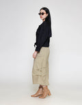 ZES Jaket Crop Wanita MPROW005