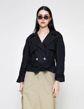 ZES Jaket Crop Wanita MPROW005