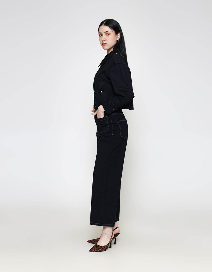 ZES Simply Jaket Crop Wanita MPROW006