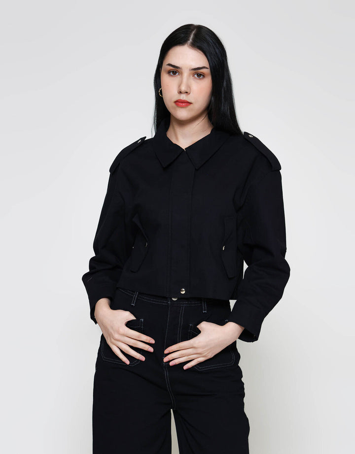 ZES Simply Jaket Crop Wanita MPROW006