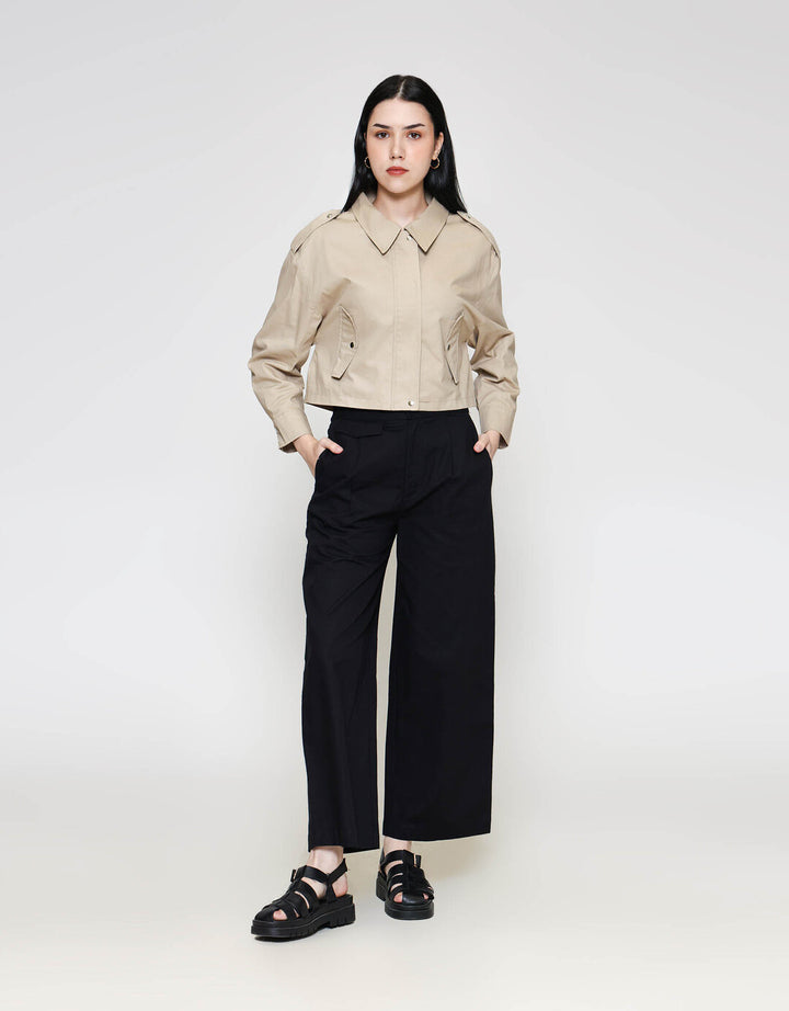 ZES Simply Jaket Crop Wanita MPROW006