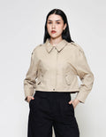 ZES Simply Jaket Crop Wanita MPROW006