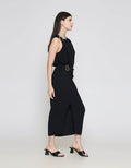 ZES Drape With Gold Buckle Rok Midi Wanita MPRWB006