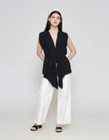 ZES Flowey With Belt Vest Wanita MPROW007