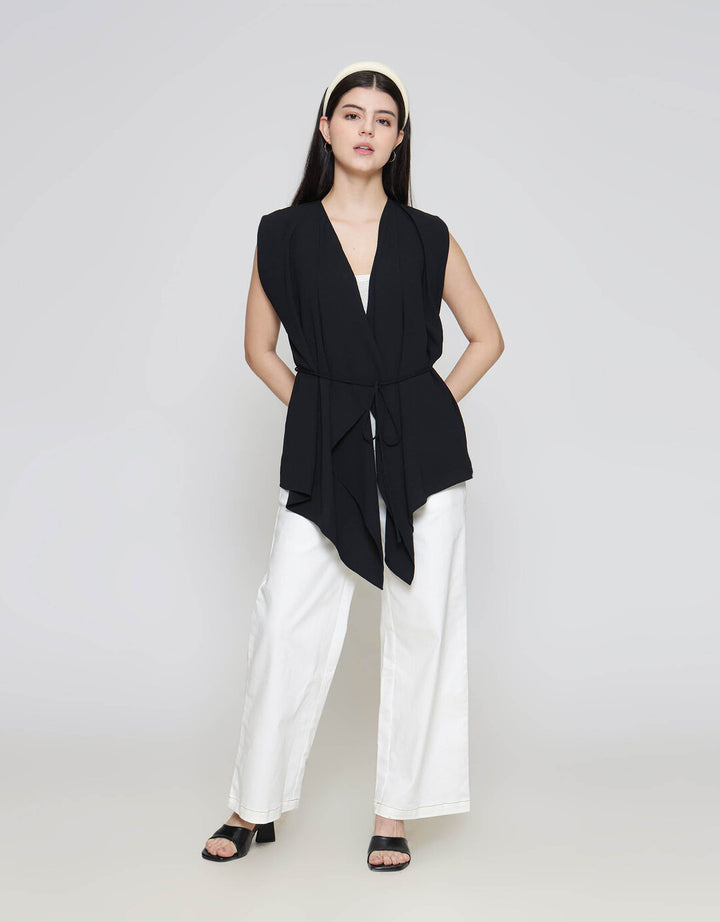 ZES Flowey With Belt Vest Wanita MPROW007