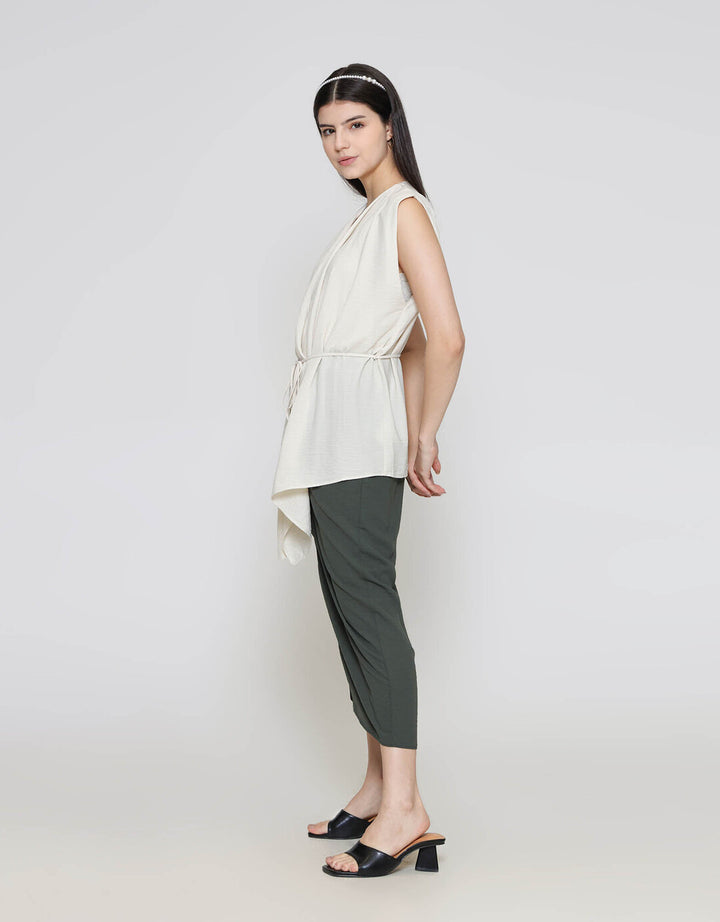 ZES Flowey With Belt Vest Wanita MPROW007