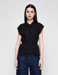 ZES Sleeveless With Belt Kemeja Wanita MPRWT014