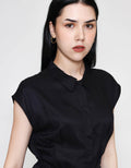 ZES Sleeveless With Belt Kemeja Wanita MPRWT014