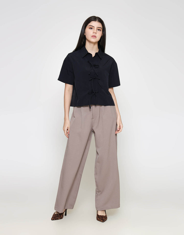 ZES Parachute Coquette Boxy Kemeja Wanita MASWT004