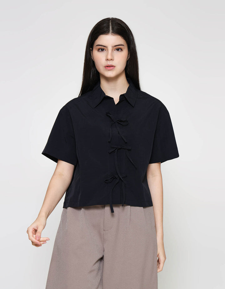ZES Parachute Coquette Boxy Kemeja Wanita MASWT004