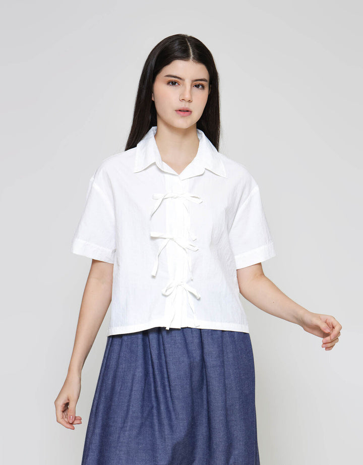 ZES Parachute Coquette Boxy Kemeja Wanita MASWT004