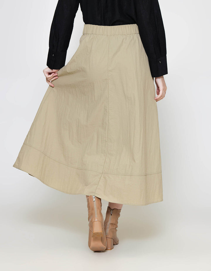 ZES Parachut A Line Rok Midi Wanita MASWB007