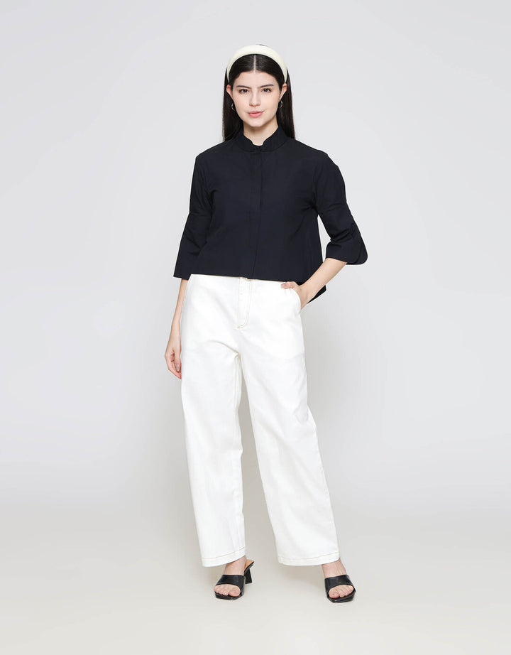 ZES Statement Cuff Basic Kemeja Wanita MASWT003