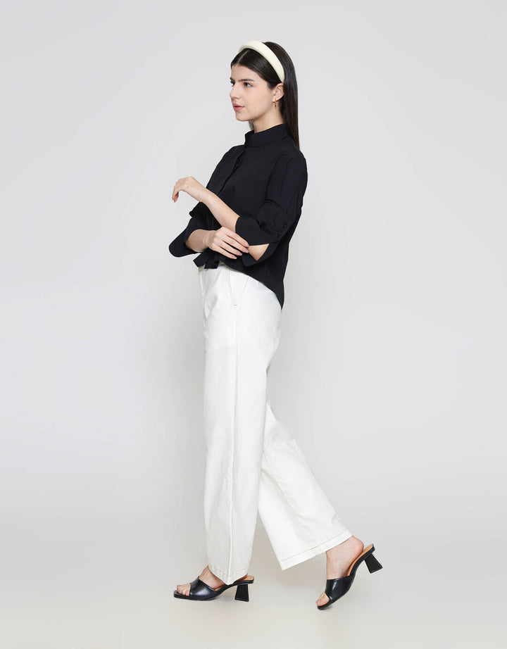 ZES Statement Cuff Basic Kemeja Wanita MASWT003