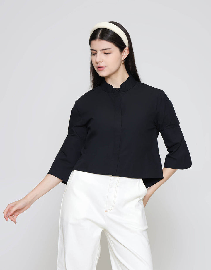 ZES Statement Cuff Basic Kemeja Wanita MASWT003