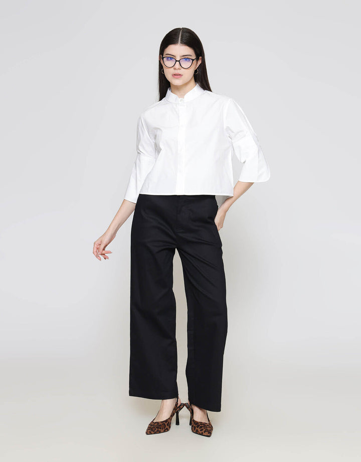 ZES Statement Cuff Basic Kemeja Wanita MASWT003