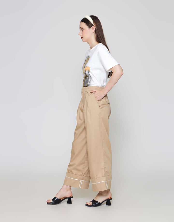 ZES WIDE LEG WITH STATEMENT CELANA PANJANG WANITA MASWB009