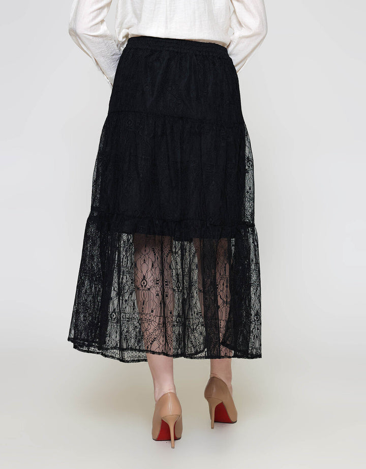 ZES Simply Long Lace Rok Midi Wanita MASWB012