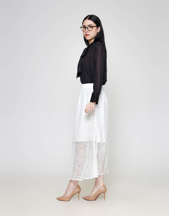 ZES Long Lace Rok Midi Wanita MASWB013