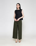 ZES Sleeveless Top With Tie Detail Blouse Wanita MASWT005