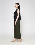 ZES Sleeveless Top With Tie Detail Blouse Wanita MASWT005