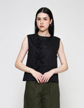 ZES Sleeveless Top With Tie Detail Blouse Wanita MASWT005