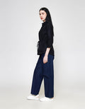 ZES With Waist Drawstring Kemeja Lengan Panjang Wanita TSBWT012