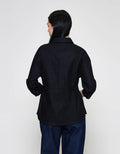 ZES With Waist Drawstring Kemeja Lengan Panjang Wanita TSBWT012