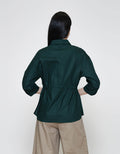 ZES With Waist Drawstring Kemeja Lengan Panjang Wanita TSBWT012