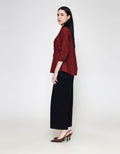 ZES With Waist Drawstring Kemeja Lengan Panjang Wanita TSBWT012