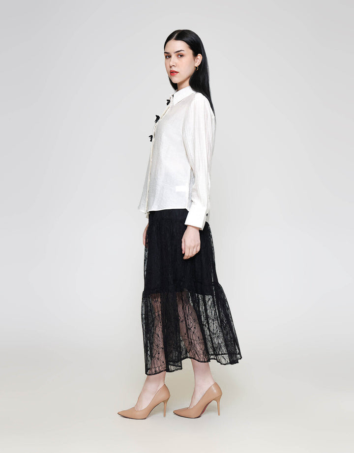 ZES Coquette Kemeja Lengan Panjang Wanita TSBWT013